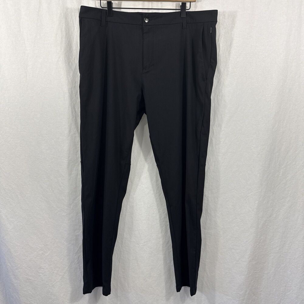 Lululemon Commission Warpstreme Black Preppy Pants Mens Sz 38 Golf Athlesiure